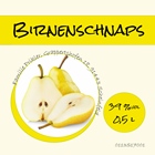 Etikett Birnenschnaps