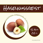 Etikett Haselnussgeist
